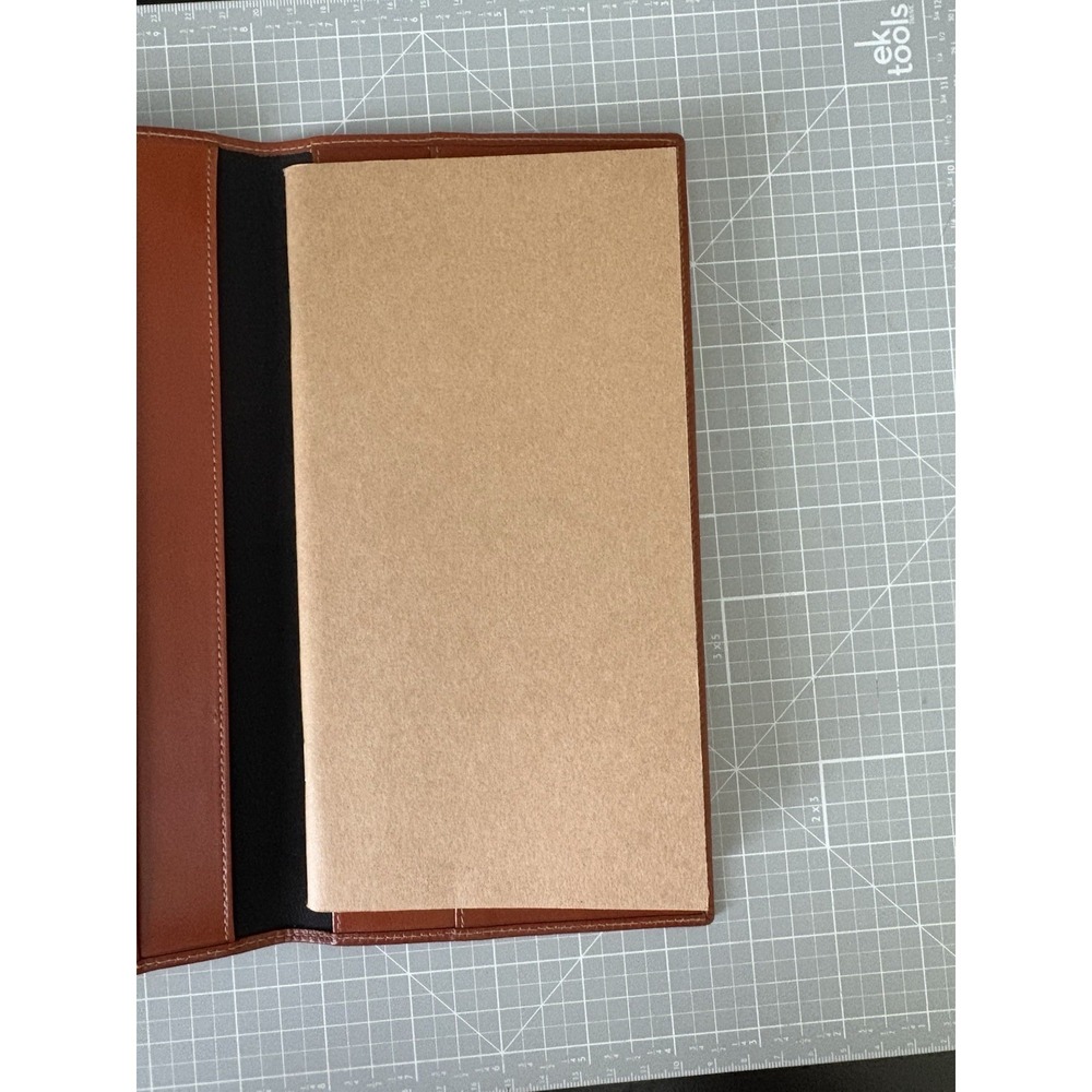 New Vintage FENDI Italy Pequin Stripe Travel Wallet Travelers Notebook - Picture 12 of 13